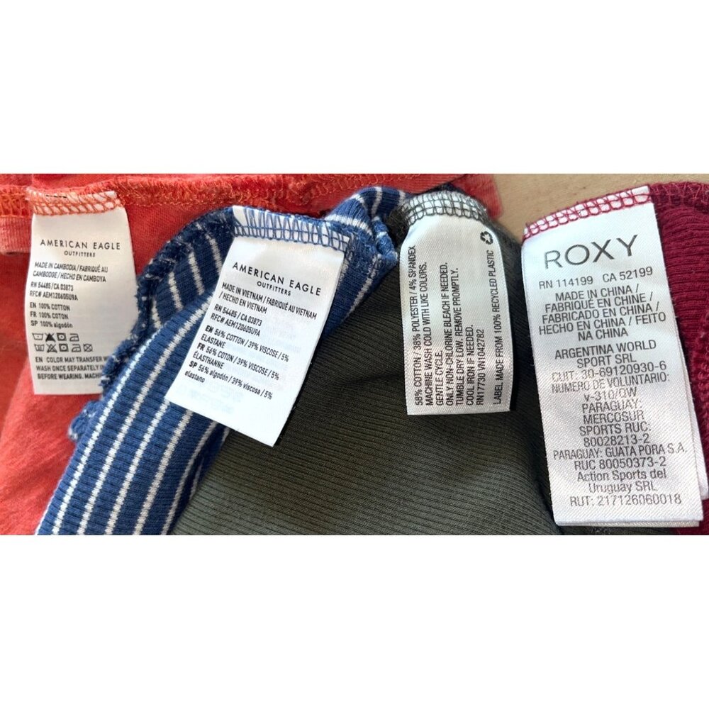 4 Tank Tops Bundle American Eagle Roxy Wild Fable Cropped Summer Variety Women S - Picture 7 of 7